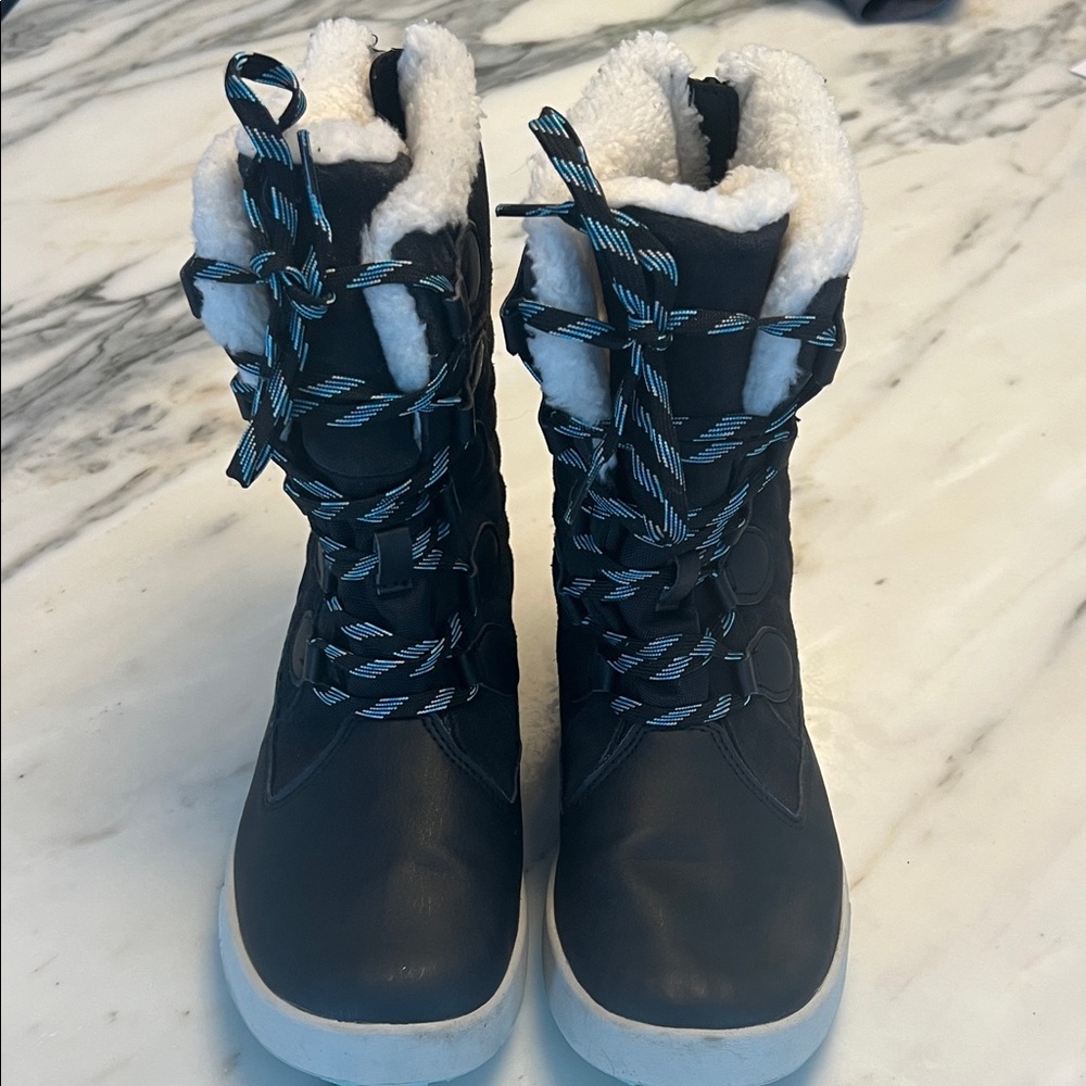Merrell Black and White Winter Boots